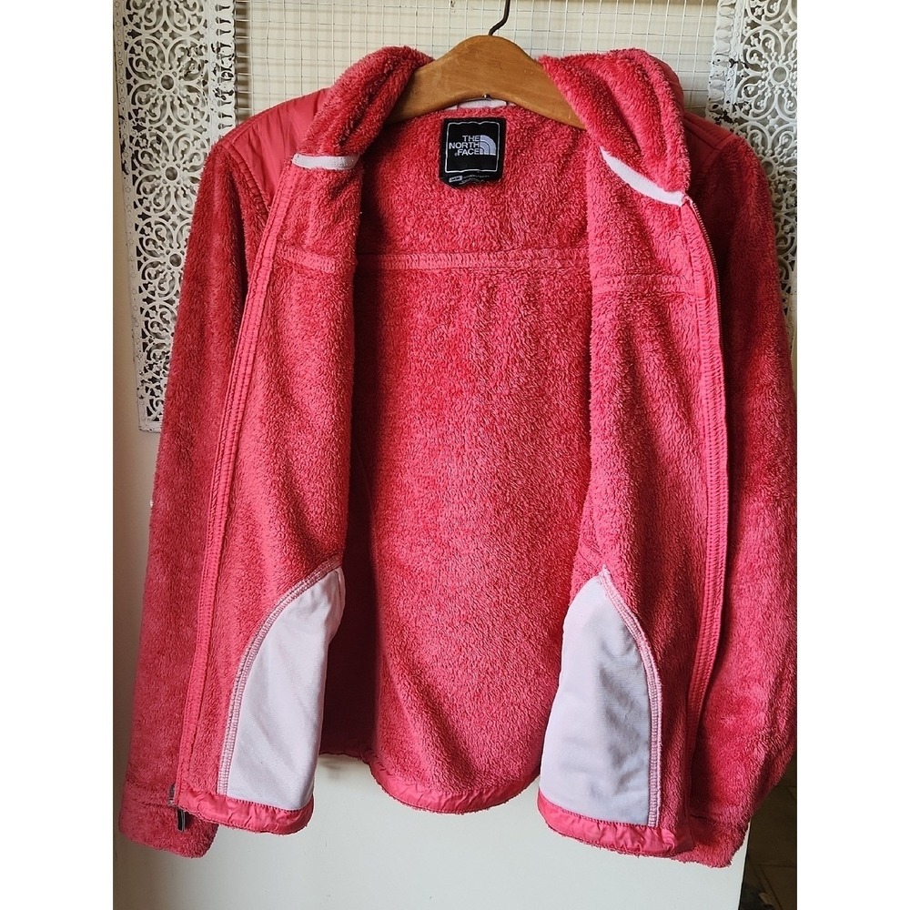 North Face Womens Osito Hooded Jacket Pink - Picture 15 of 16
